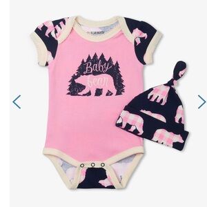 NWT - Little Blue House - Pink Baby Bear Onesie w/ Hat